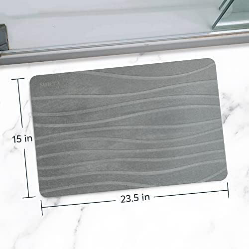 Stone Bath Mat - Charcoal Grey